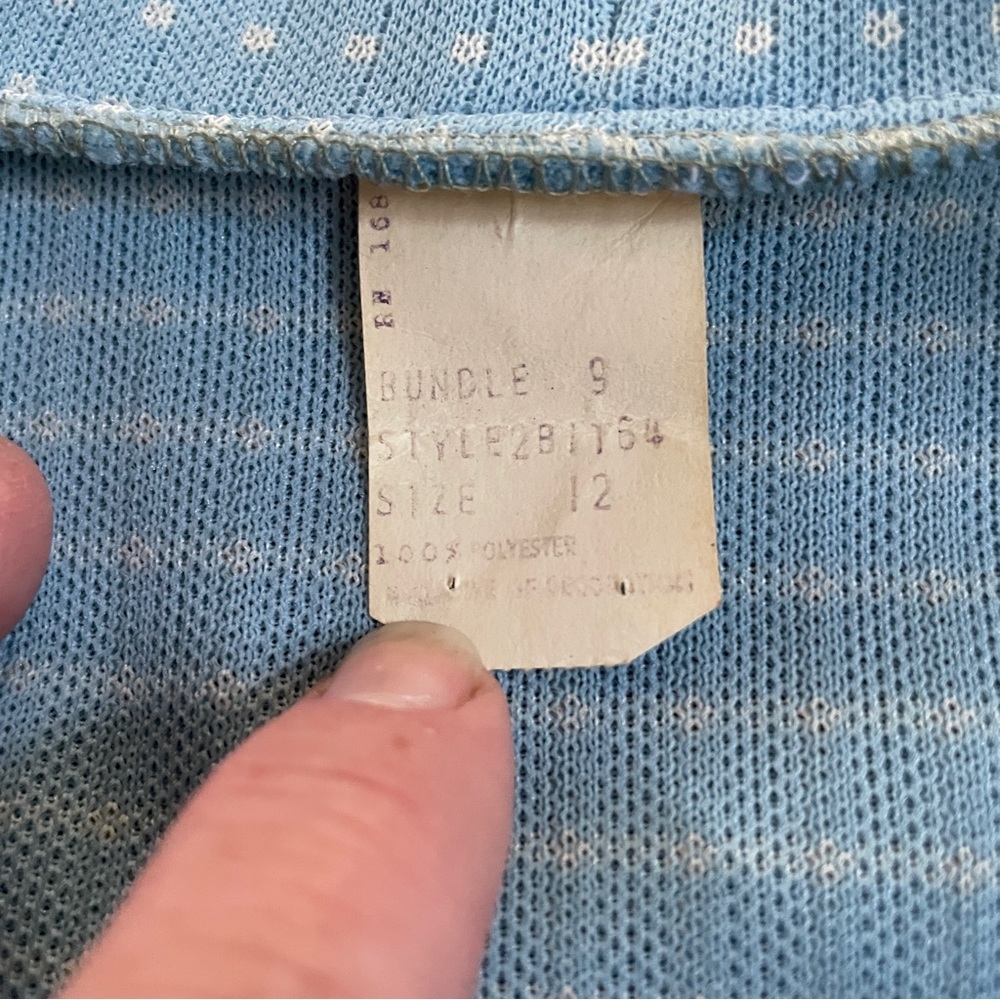 Bleeker Street vintage pleated blue dress with jacket 12 - Picture 10 of 12
